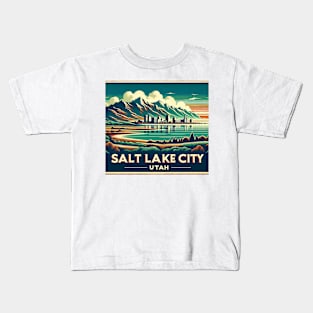 Vintage Salt Lake City Kids T-Shirt